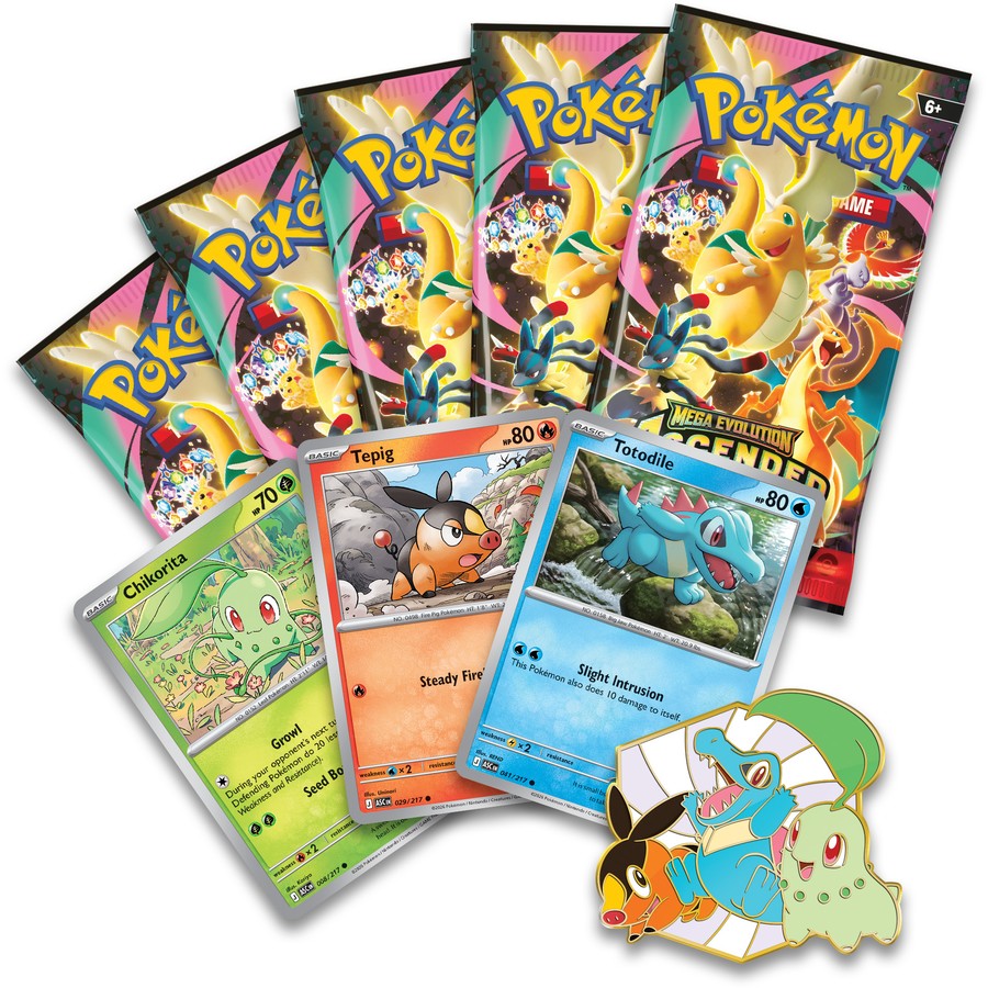 Pokemon TCG: Mega Evolution - Ascended Heroes First Partners Deluxe Pin Collection