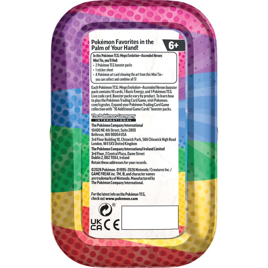 Pokemon TCG: Mega Evolution - Ascended Heroes Mini Tins - Assorted