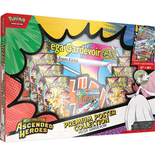 Pokémon TCG: Mega Evolution - Ascended Heroes Premium Poster Collection (Mega Gardevoir)