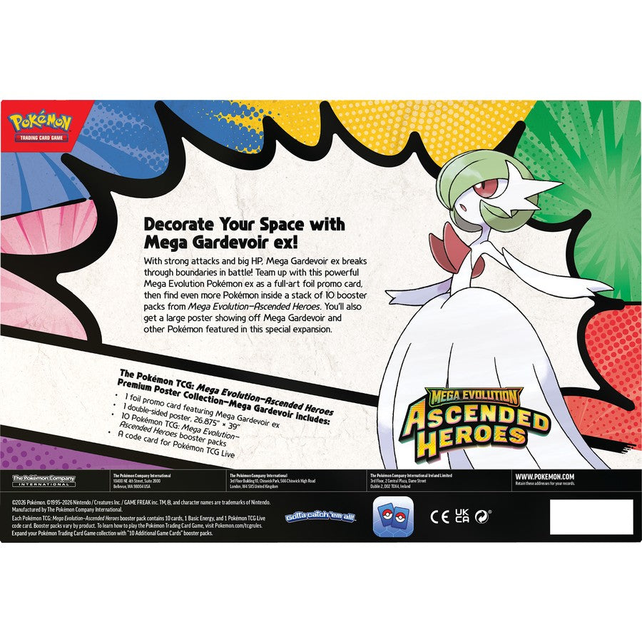 Pokémon TCG: Mega Evolution - Ascended Heroes Premium Poster Collection (Mega Gardevoir)