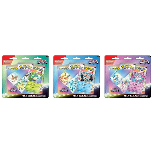 Pokémon TCG: Scarlet & Violet - Prismatic Evolutions Tech Sticker Collection - Assorted