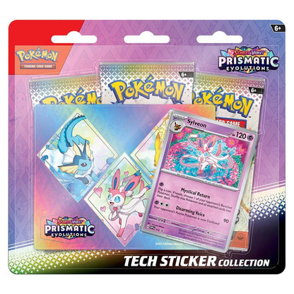 Pokémon TCG: Scarlet & Violet - Prismatic Evolutions Tech Sticker Collection - Assorted