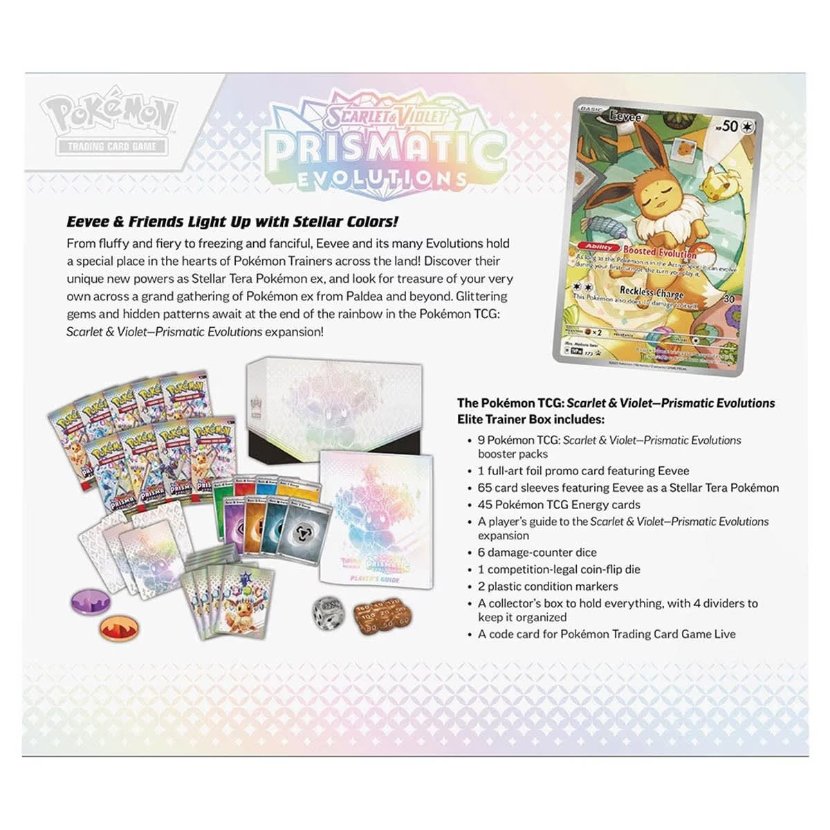 Pokémon TCG: Scarlet & Violet - Prismatic Evolutions Elite Trainer Box