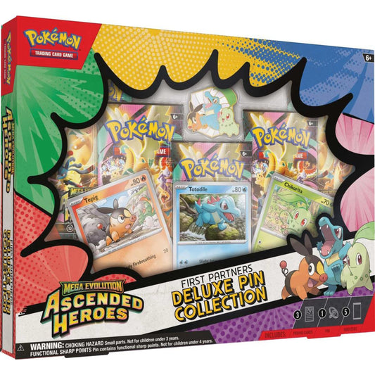 Pokemon TCG: Mega Evolution - Ascended Heroes First Partners Deluxe Pin Collection