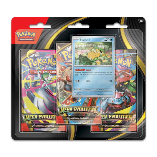 Pokémon TCG: Mega Evolution - 3 Booster Blister Packs - Assorted