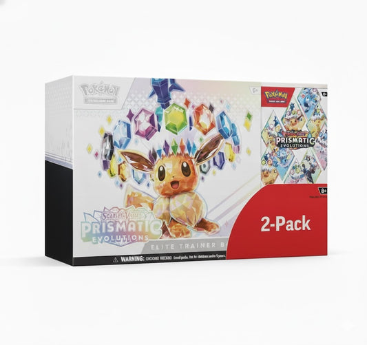 Pokémon TCG: Scarlet & Violet Prismatic Evolutions Costco 2-Pack Bundle